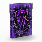 紫色の象のフォトブロック フォトブロック (左)