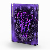 紫色の象のフォトブロック フォトブロック (右)