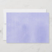 紫色の象の甘い小さなピーナッツの赤ちゃんシャワー 招待状 (裏面)