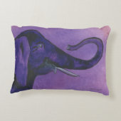 紫色の象 アクセントクッション (裏面)