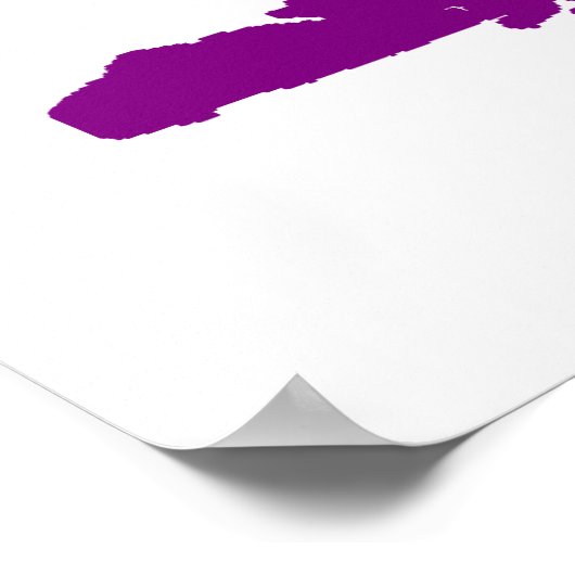 紫色の象 ポスター (角)