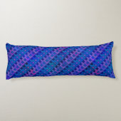 紫色の質問パターン ボディピロー (裏面)