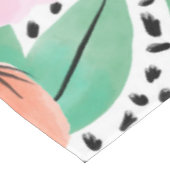 紫色の赤いフローラ水玉模様水の色パターン テーブルクロス (アングル)