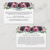 紫色の赤いメイブピンクスプレーエンクロージャカード エンクロージャーカード (正面/裏面)