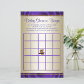 紫色の赤ちゃんシャワービンゴガール赤ちゃんシャワーゲーム (スタンド正面)