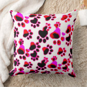 紫色の赤前足 クッション (ブランケット)