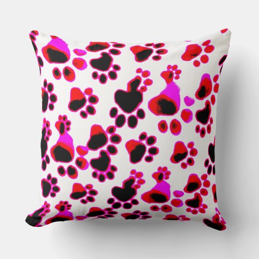 紫色の赤前足 クッション (正面)