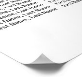 紫色の赤面フローラ8テー結婚ブルの座席表 ポスター (角)