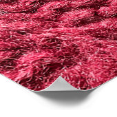 紫色の赤、さくらんぼニットのセーターのテクスチャ ポスター (角)