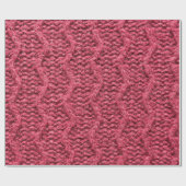 紫色の赤、さくらんぼニットのセーターのテクスチャ ラッピングペーパー (フラット)
