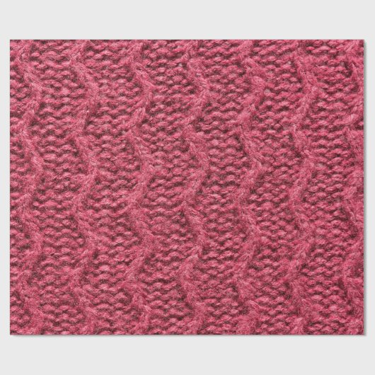 紫色の赤、さくらんぼニットのセーターのテクスチャ ラッピングペーパー (フラット)