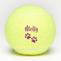 紫色の足のプリントのパーソナライズなペットか犬の一流のおもちゃ