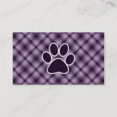 紫色の足のプリント 名刺 (裏面)