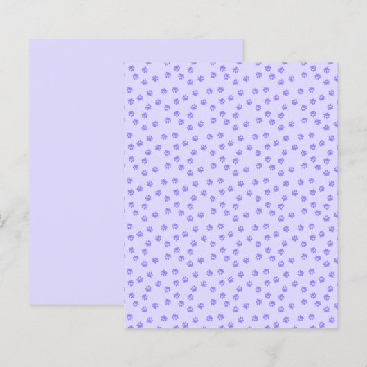 紫色の足跡 (正面/裏面)