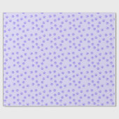 紫色の足跡 ラッピングペーパー (フラット)