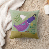 紫色の踊りのウズラの装飾用クッション クッション (ブランケット)