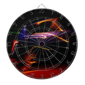紫色の車のダンス ダーツボード (正面)