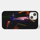 紫色の車のダンス iPhoneケース (裏面横)