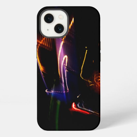 紫色の車のダンス iPhoneケース (裏面)