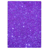 紫色の輝きのグリッターのガーリーなクリップボード5 クリップボード (裏面)