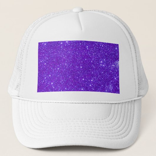 紫色の輝きのグリッターはあなた専有物をカスタム設計します キャップ (正面)