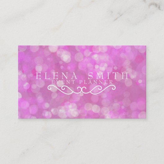 紫色の輝きの《写真》ぼけ味 名刺 (正面)