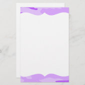 紫色の迷彩文房具 便箋 (正面/裏面)