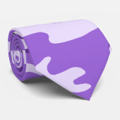 紫色の迷彩柄のタイ ネクタイ (ロール)