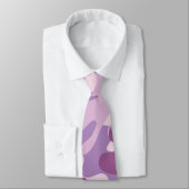 紫色の迷彩柄のデザイン ネクタイ (タイ)