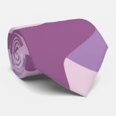 紫色の迷彩柄のデザイン ネクタイ (ロール)