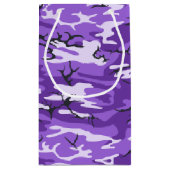 紫色の迷彩柄 スモールペーパーバッグ (裏面)