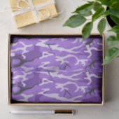紫色の迷彩柄 薄葉紙 (ギフト)