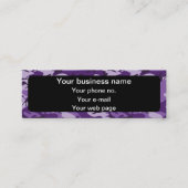 紫色の迷彩模様、軍隊、陸軍 スキニー名刺 (正面)