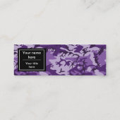 紫色の迷彩模様、軍隊、陸軍 スキニー名刺 (裏面)