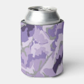 紫色の迷彩発泡缶 缶クーラー (缶正面)