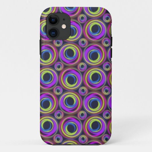 紫色の逆上の電話箱 Case-Mate iPhoneケース (裏面)