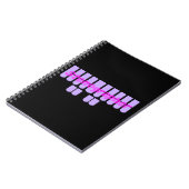 紫色の速記者のSteno機械鍵 ノートブック (左側)