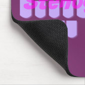 紫色の速記者のSteno機械鍵 マウスパッド (コーナー)