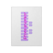 紫色の速記者ステノマシン鍵 ノートパッド (回転)