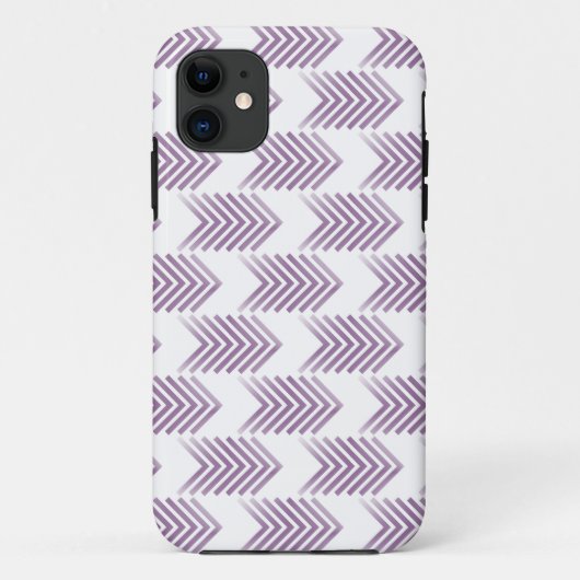 紫色の部族の矢印パターン Case-Mate iPhoneケース (裏面)