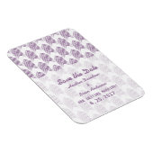 紫色の部族の矢印フレキシマグネットの日付を保存 マグネット (右側)