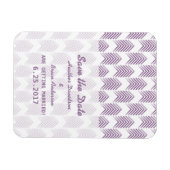 紫色の部族の矢印フレキシマグネットの日付を保存 マグネット (横)