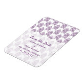 紫色の部族の矢印フレキシマグネットの日付を保存 マグネット (左側)