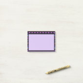 紫色の部族デザイン ポストイット (デスク上)