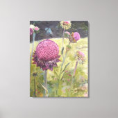紫色の野生の花を引き伸ばしキャンバス印刷 キャンバスプリント (正面)