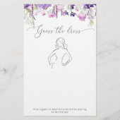 紫色の野生の花ラベンダー推測ドレスゲーム (正面)