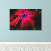 紫色の野生の花24x16 (60x40cm)ワッカ キャンバスプリント (インサイチュ (ウッドフロア))