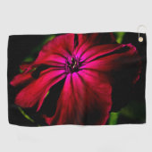 紫色の野生の花gtcnm ゴルフタオル (横)