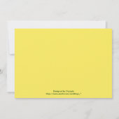 紫色の野生バライエローフローラ結婚式招待状 招待状 (裏面)