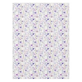 紫色の野草蝶の模様テーブルクロス テーブルクロス
